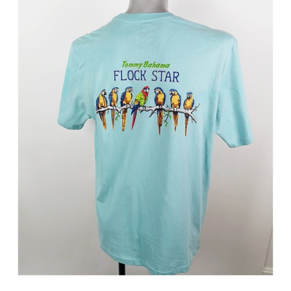 Tommy Bahama Other - Tommy Bahama Tshirt Bird Flock Star Parrot Buffett